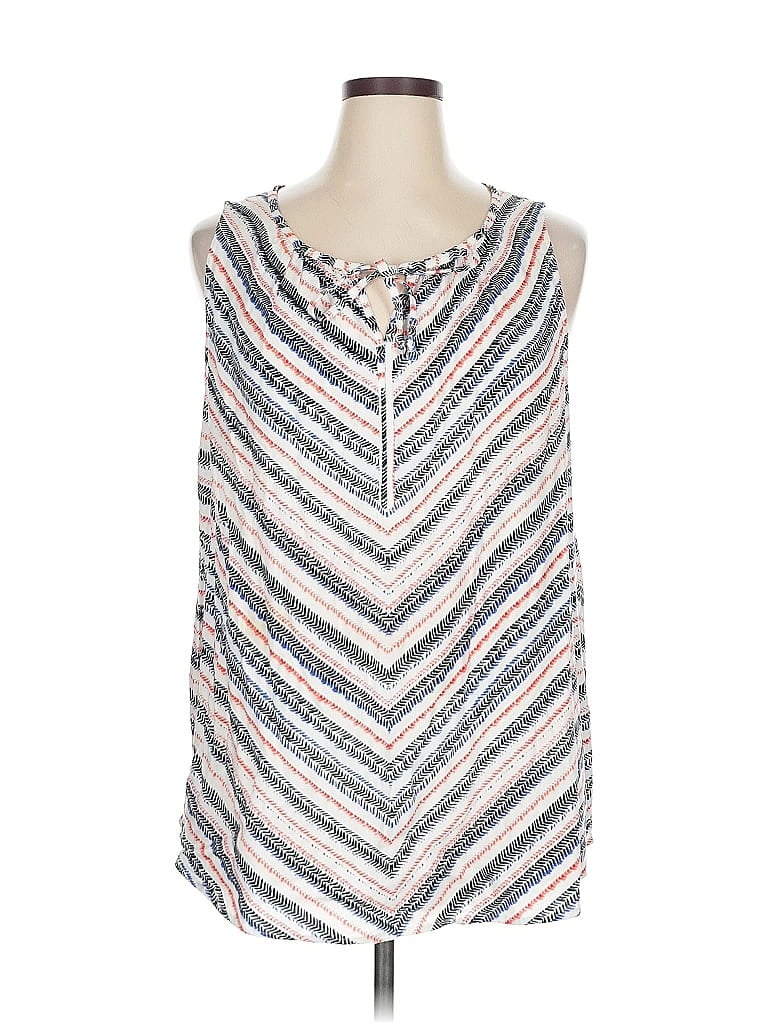 Pre-owned Sonoma Goods For Life Sleeveless Blouse In Silver