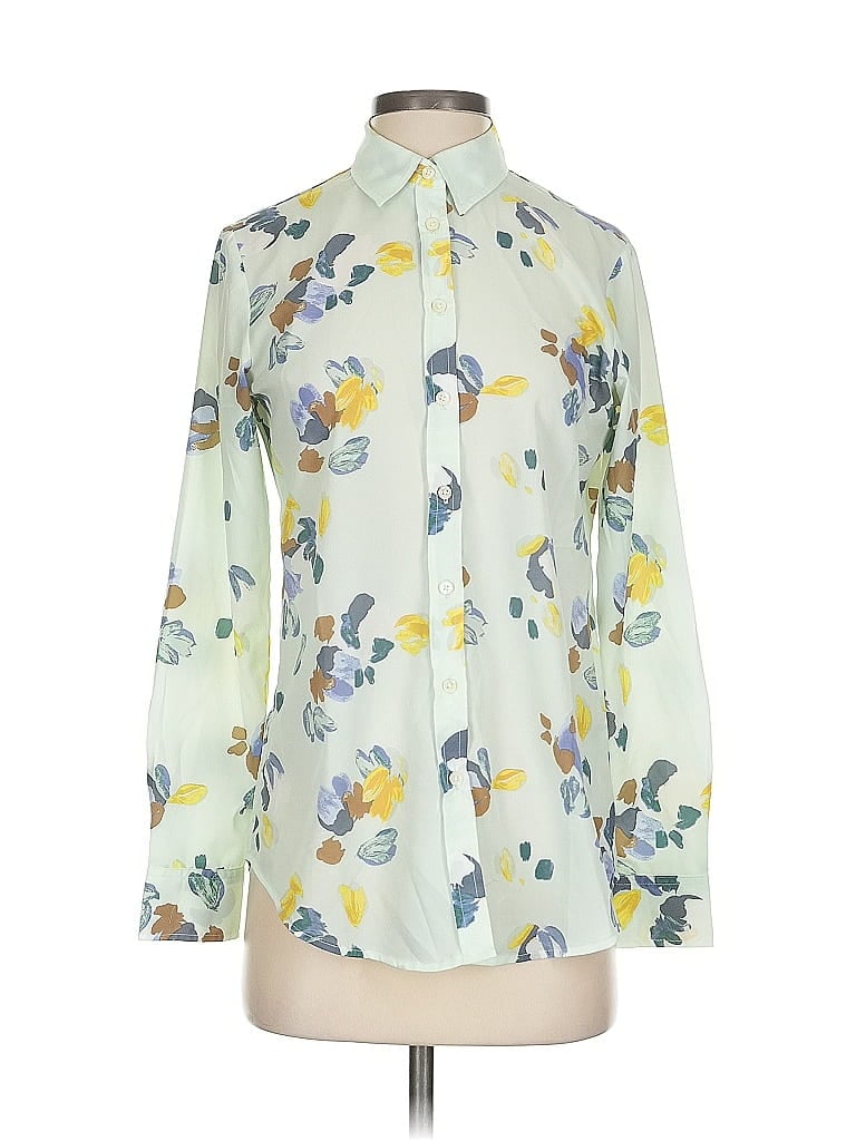 BANANA REPUBLIC Pre-owned Long Sleeve Blouse In White