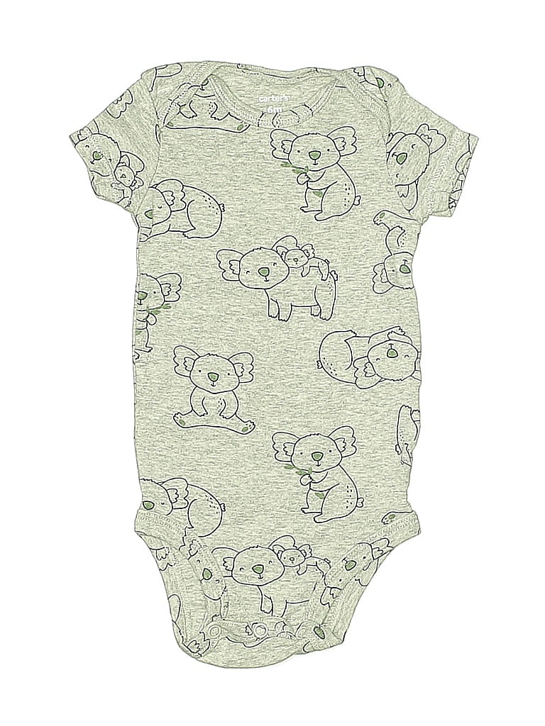 Click to view more detailed imagery on our partner's website Pre-owned Carter's Babies' Short Sleeve Onesie In Green