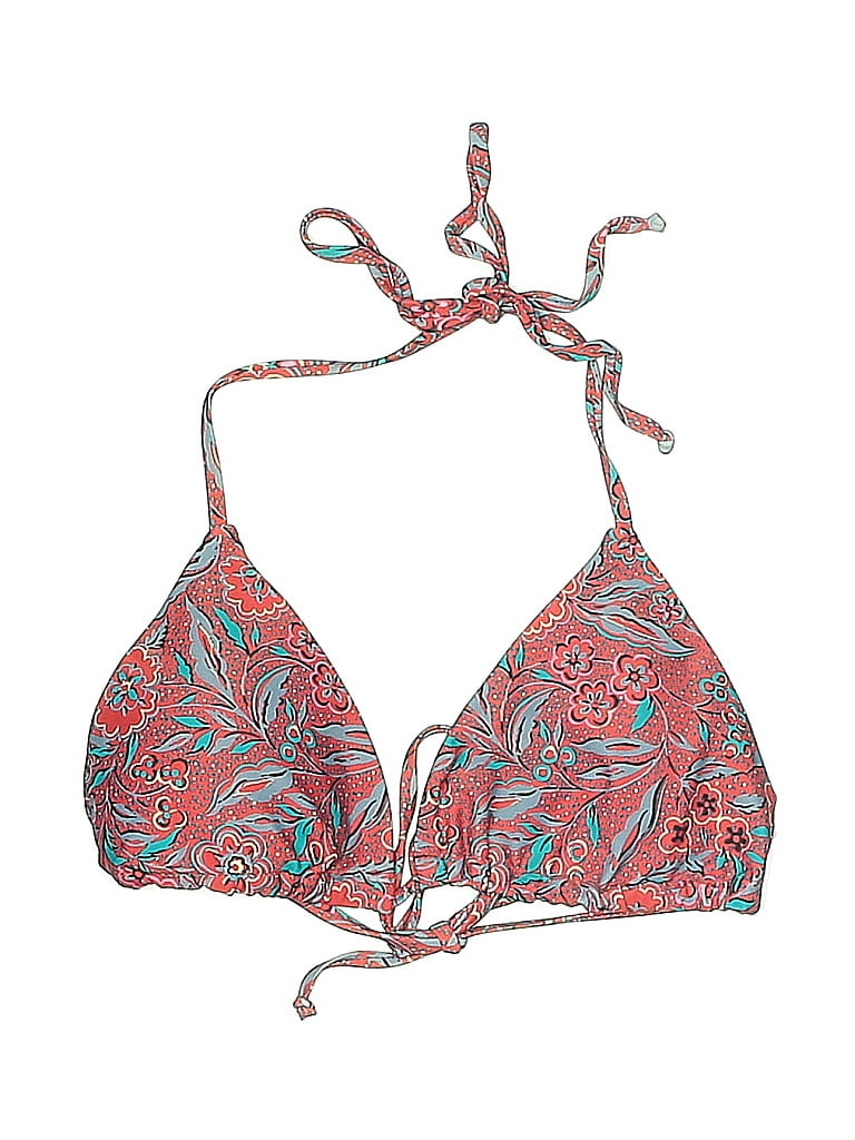 Pre-owned Veronica Beard Swimsuit Top Red Paisley Pattern Swimwear
