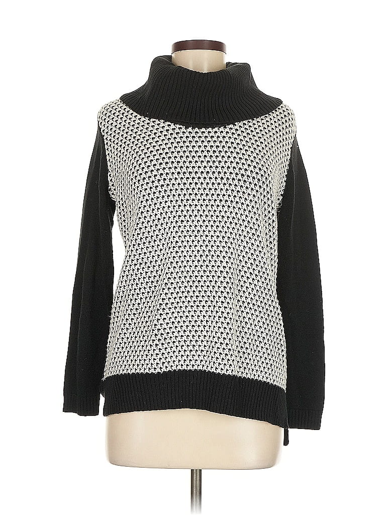 Pre-owned Calvin Klein Turtleneck Sweater In Black