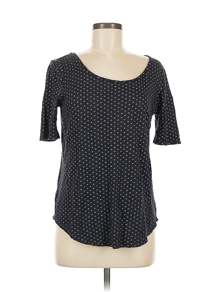 Pre-owned Ann Taylor 3/4 Sleeve T-shirt In Blue