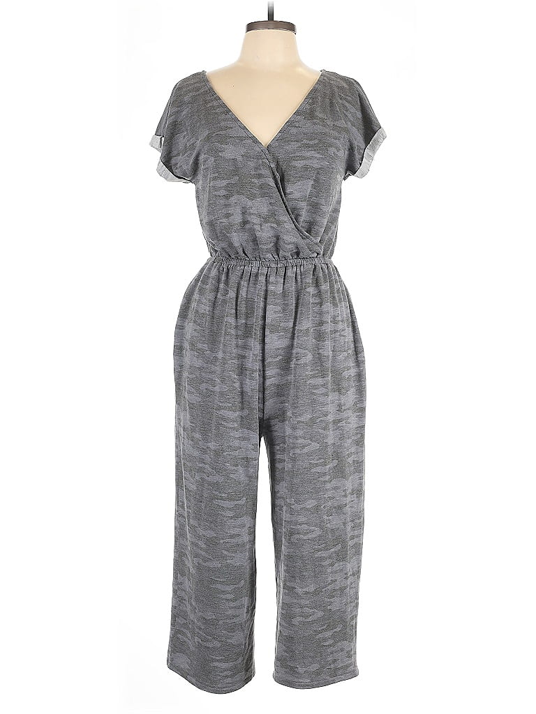 Pre-owned Assorted Brands Jumpsuit In Gray