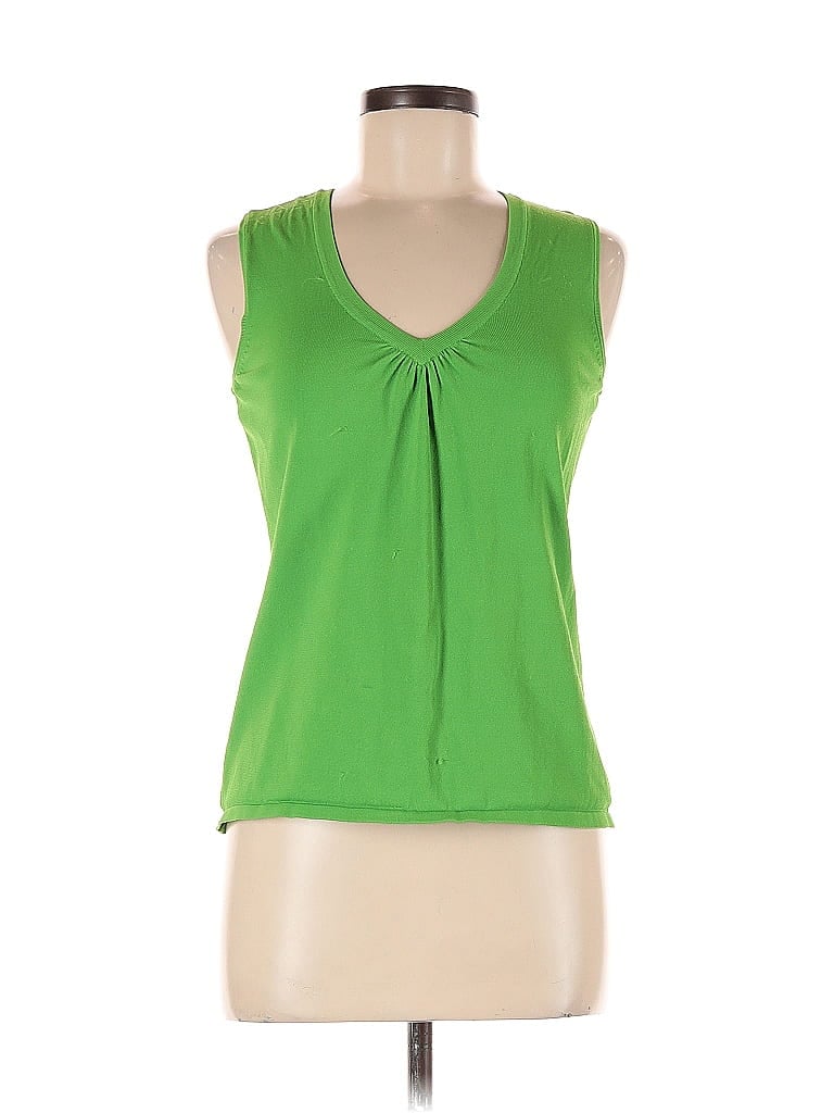 Pre-owned Chico's Sleeveless T-shirt In Green