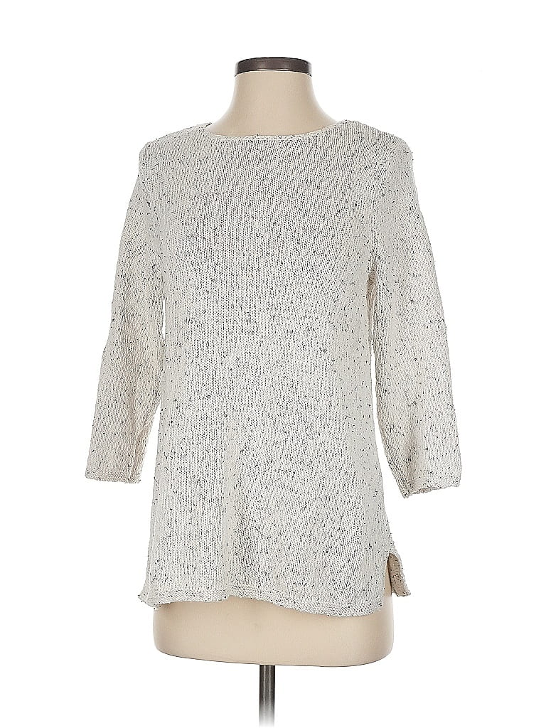 Pre-owned Jjill Pullover Sweater In Silver