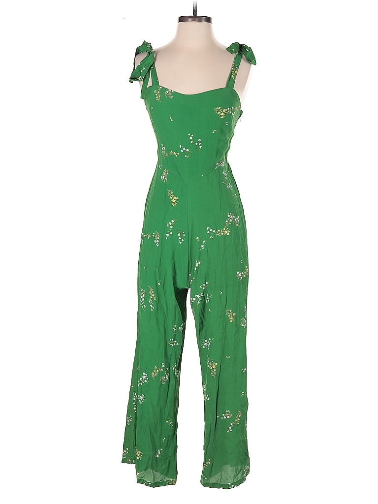 Pre-owned Faithfull The Brand Jumpsuit In Green