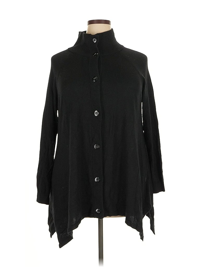 Kenneth Cole New York Black Cardigan Size 2X - photo 1