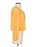 XOXO 100% Polyester Yellow 3/4 Sleeve Blouse Size XS - photo 4