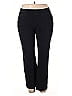 Lands' End Solid Black Active Pants Size 2X - photo 1