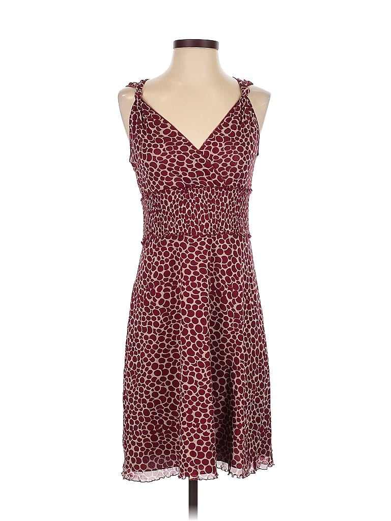 Pre-owned Bcbgmaxazria Casual Dress In Burgundy
