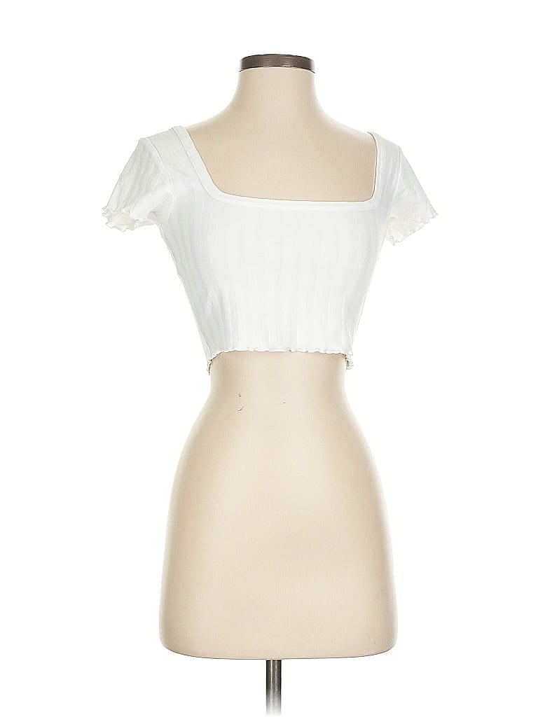 Pre-owned Offline By Aerie Tube Top Ivory Sweetheart Neckline Tops In White