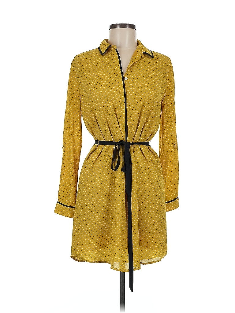 Pre-owned Ann Taylor Loft Casual Dress In Yellow