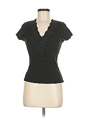 August Silk Short Sleeve Henley