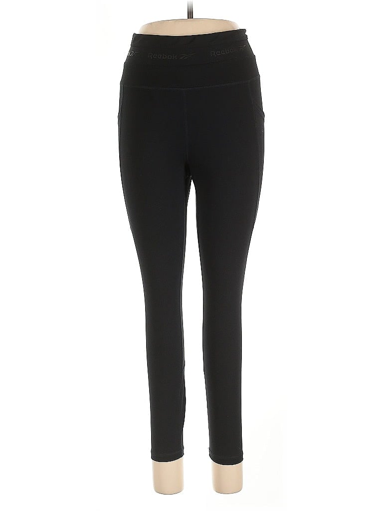 Pre-owned Reebok Active Pants In Black