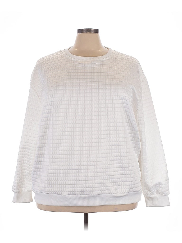 Pre-owned Unbranded Sweatshirt In White