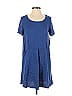 Just Fab 100% Rayon Blue Casual Dress Size S - photo 1