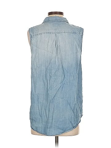 Velvet Heart Sleeveless Button-Down Shirt (view 2)