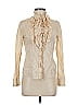 Anne Klein Ivory Tan Long Sleeve Blouse Size M - photo 1