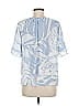 Ivanka Trump 100% Polyester Blue Short Sleeve Blouse Size M - photo 2