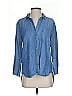 Bella Dahl 100% Tencel Blue 3/4 Sleeve Button-Down Shirt Size S - photo 1