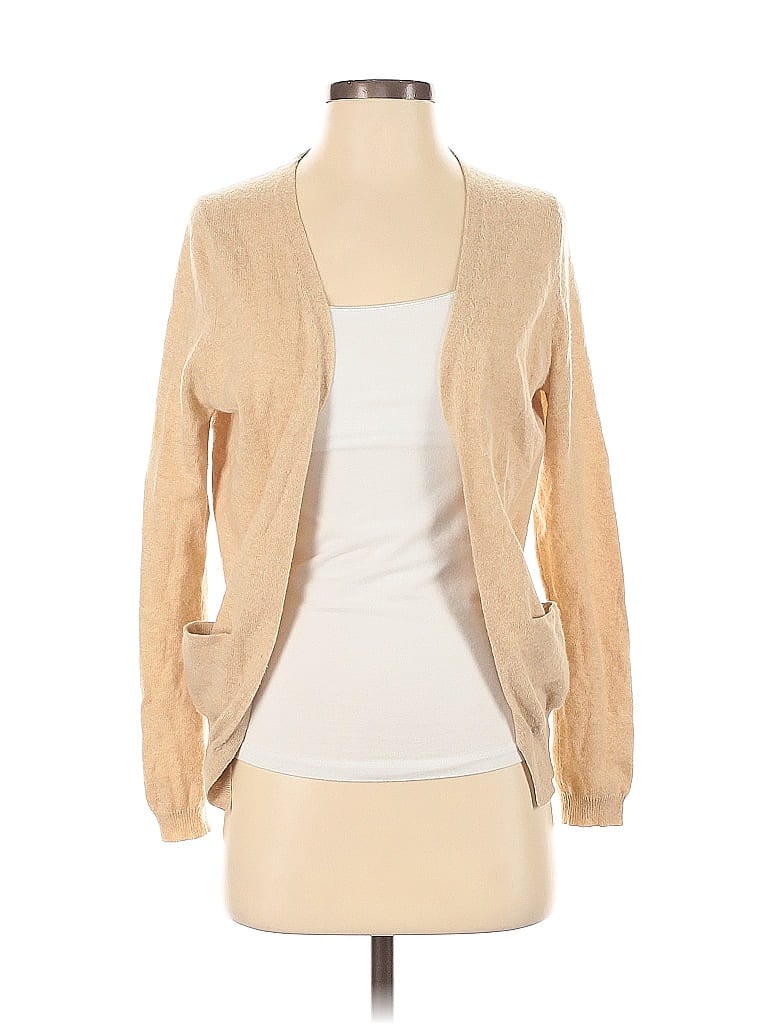 Pre-owned Theory Cashmere Cardigan Sweater In Brown