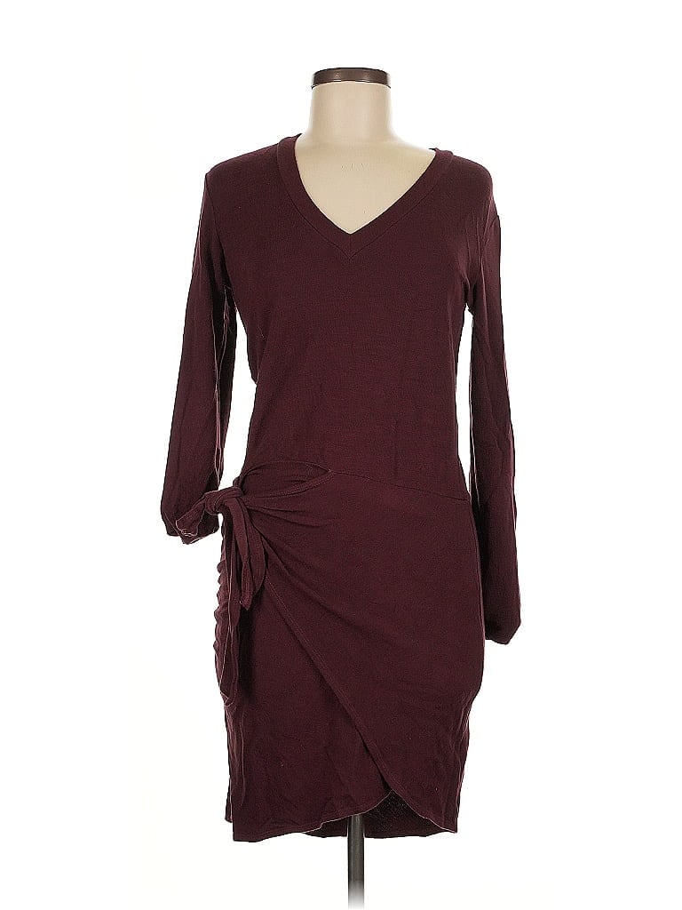 Pre-owned Monrow Cocktail Dress In Burgundy