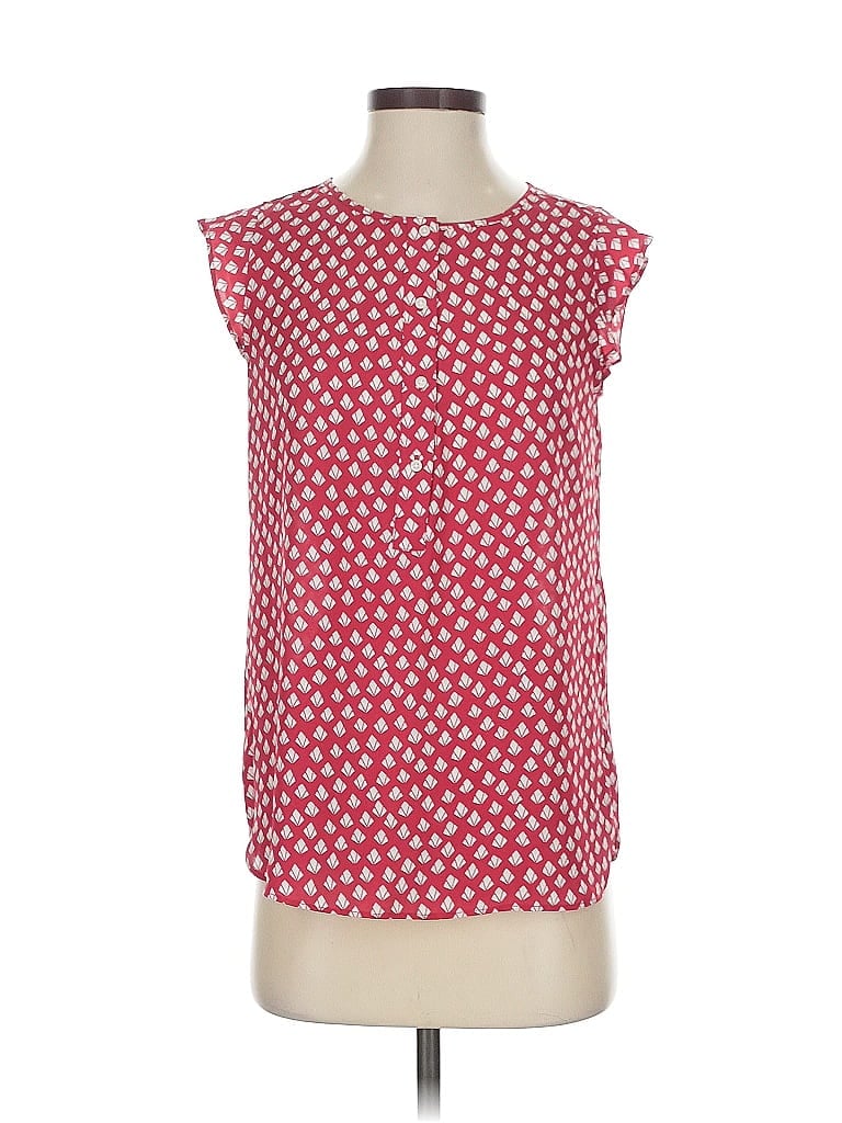 Pre-owned Ann Taylor Loft Outlet Sleeveless Blouse In Red