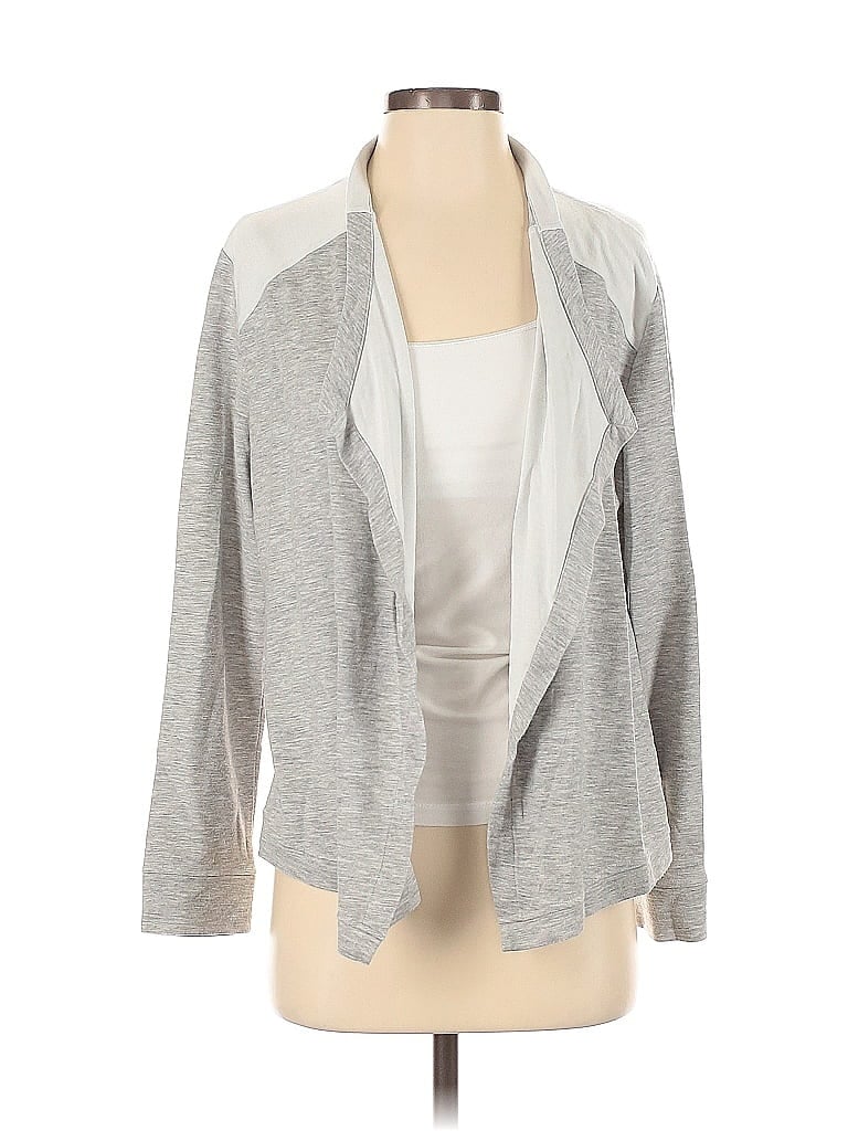 Pre-owned Chico's Blazer Jacket In Gray