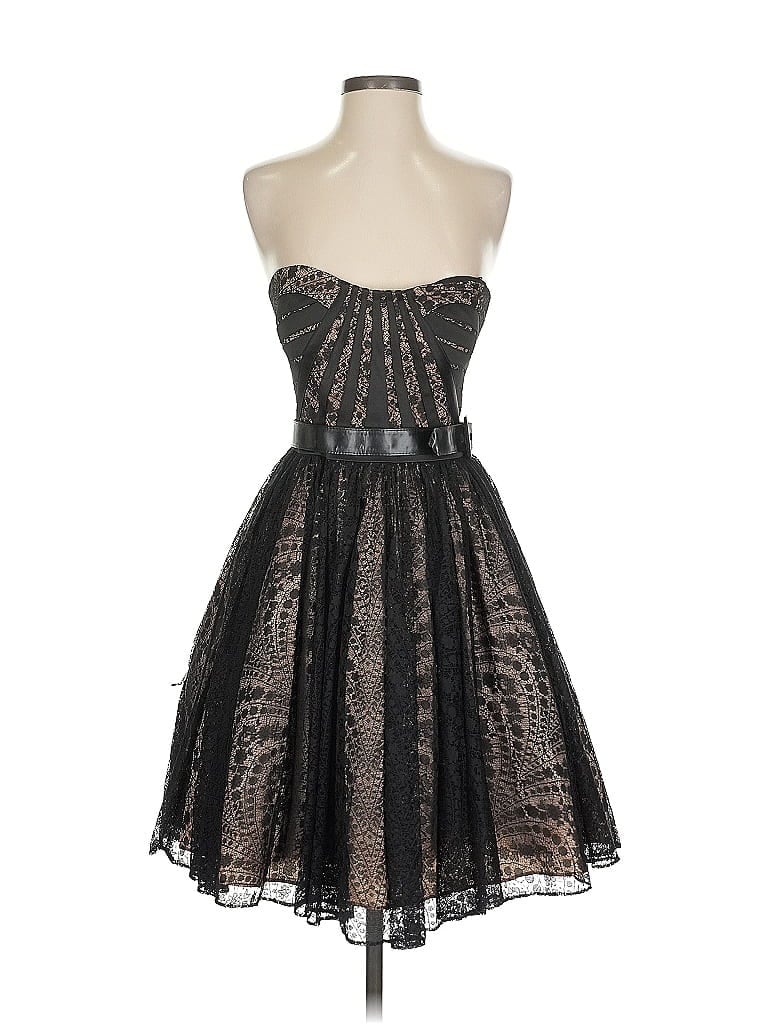 Pre-owned Aidan Mattox Cocktail Dress In Black