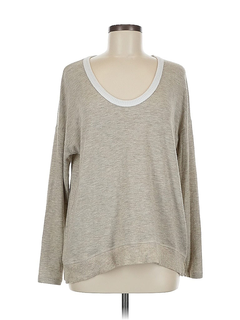 Pre-owned Michael Stars Pullover Sweater In Gray