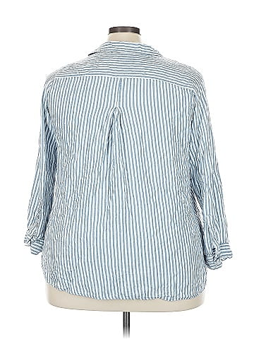 Velvet Heart 3/4 Sleeve Button-Down Shirt (view 2)