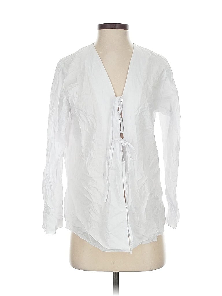 Pre-owned Unbranded Cardigan Sweater In White