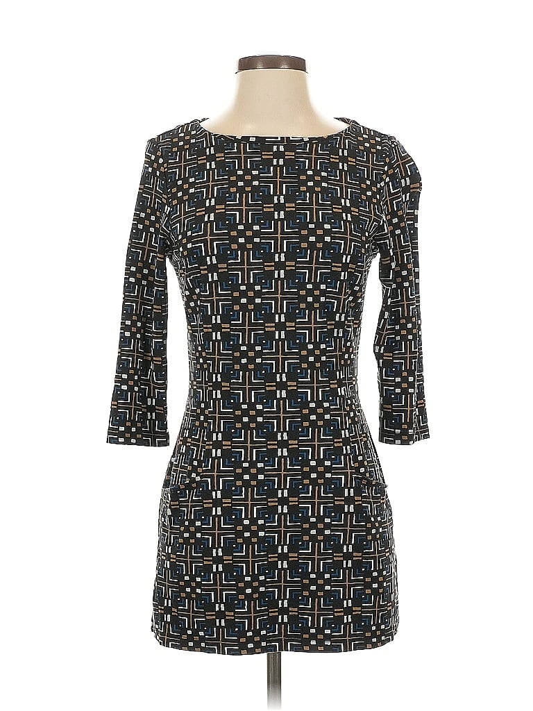 Pre-owned J. Mclaughlin 3/4 Sleeve Top Black Square Neckline Tops