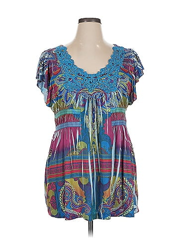 One World Short Sleeve Blouse (view 1)