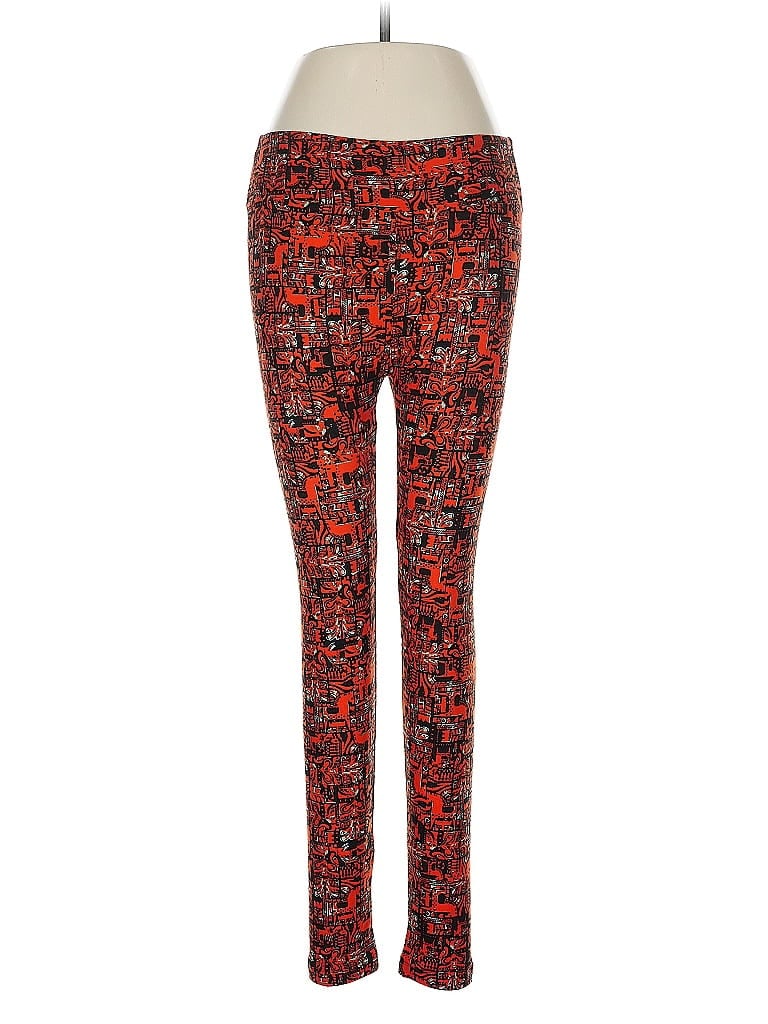 Pre-owned Lularoe Leggings In Red