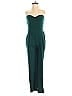 Express Solid Green Jumpsuit Size 0 - photo 1
