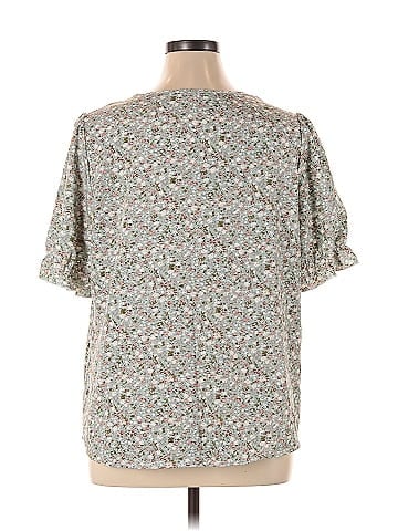 Shein Curve Short Sleeve Blouse (view 2)