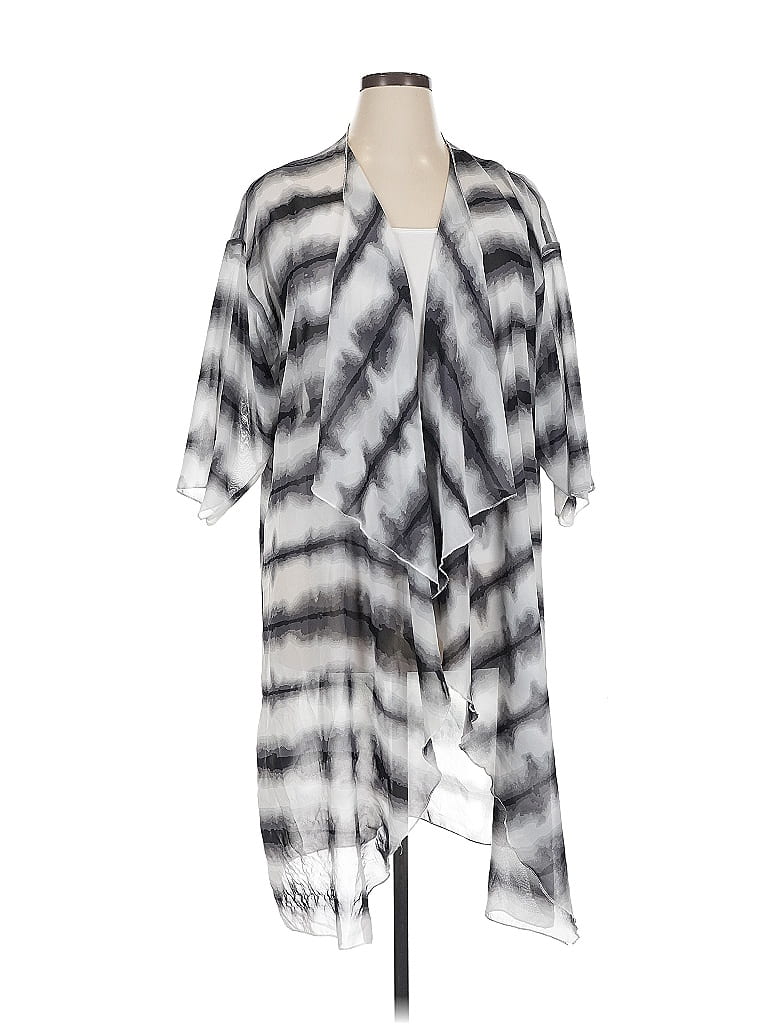 Pre-owned Lularoe Kimono In Silver