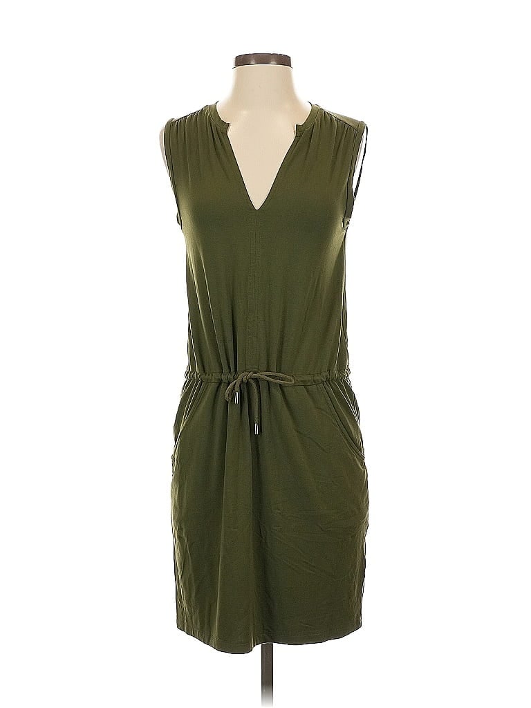 Lilla P Solid Green Casual Dress Size XS - photo 1