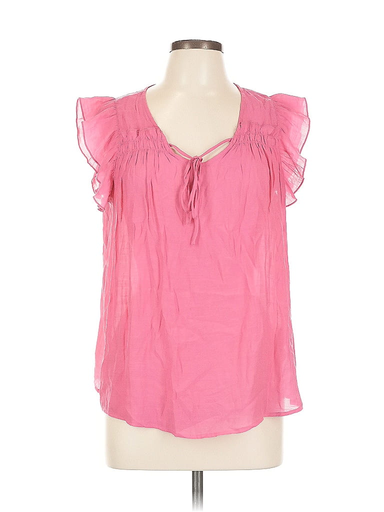 Click to view more detailed imagery on our partner's website Pre-owned Nanette Lepore Short Sleeve Blouse In Pink