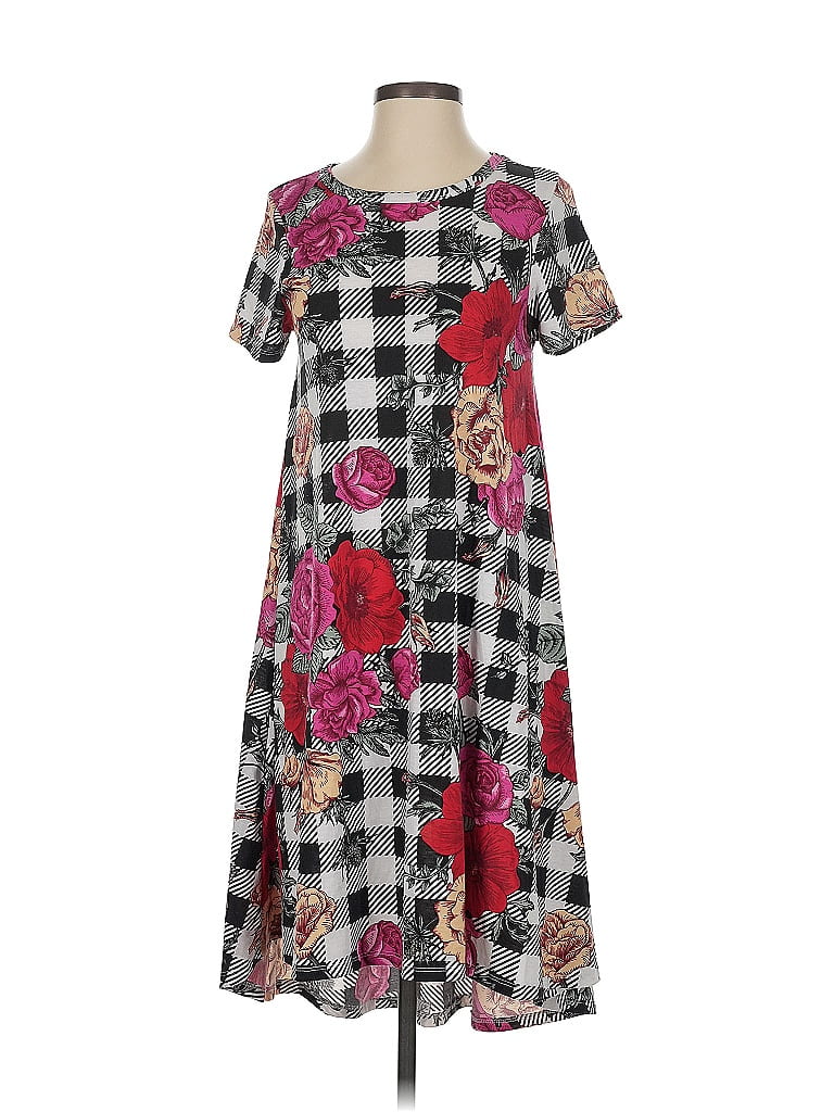 Pre-owned Lularoe Casual Dress In Gray