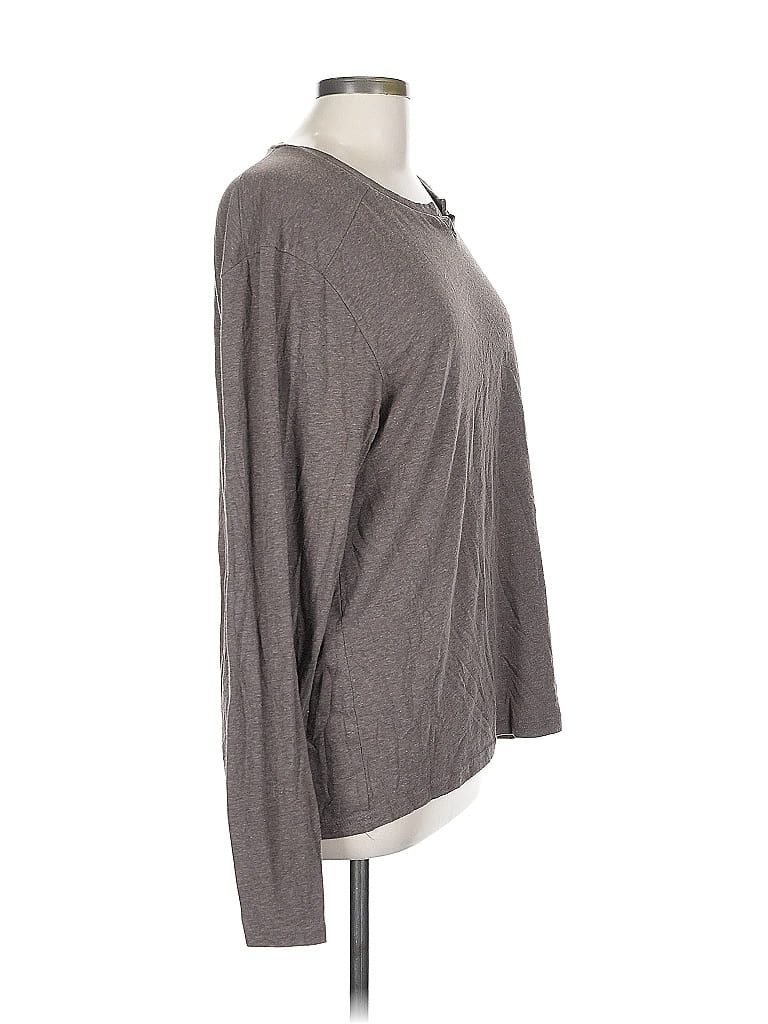 Click to view more detailed imagery on our partner's website Pre-owned Threads 4 Thought Long Sleeve Henley Shirt In Gray