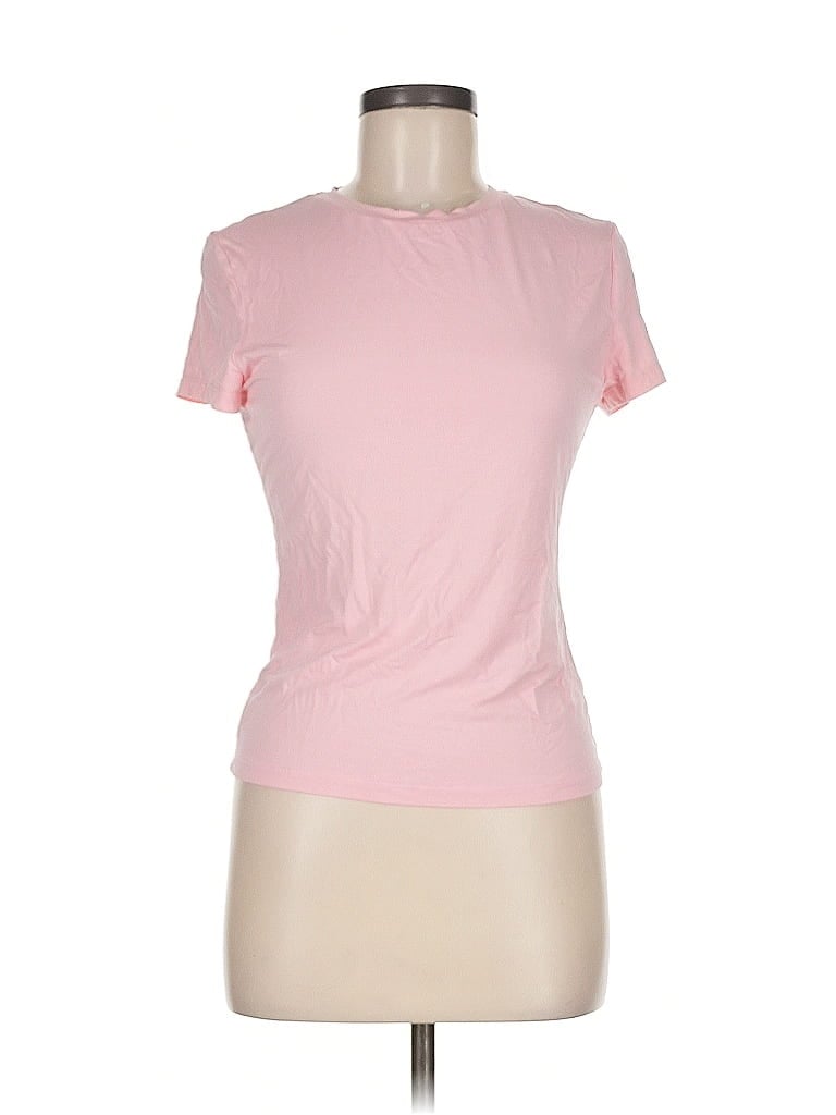 Pre-owned Unbranded Short Sleeve T-shirt In Pink