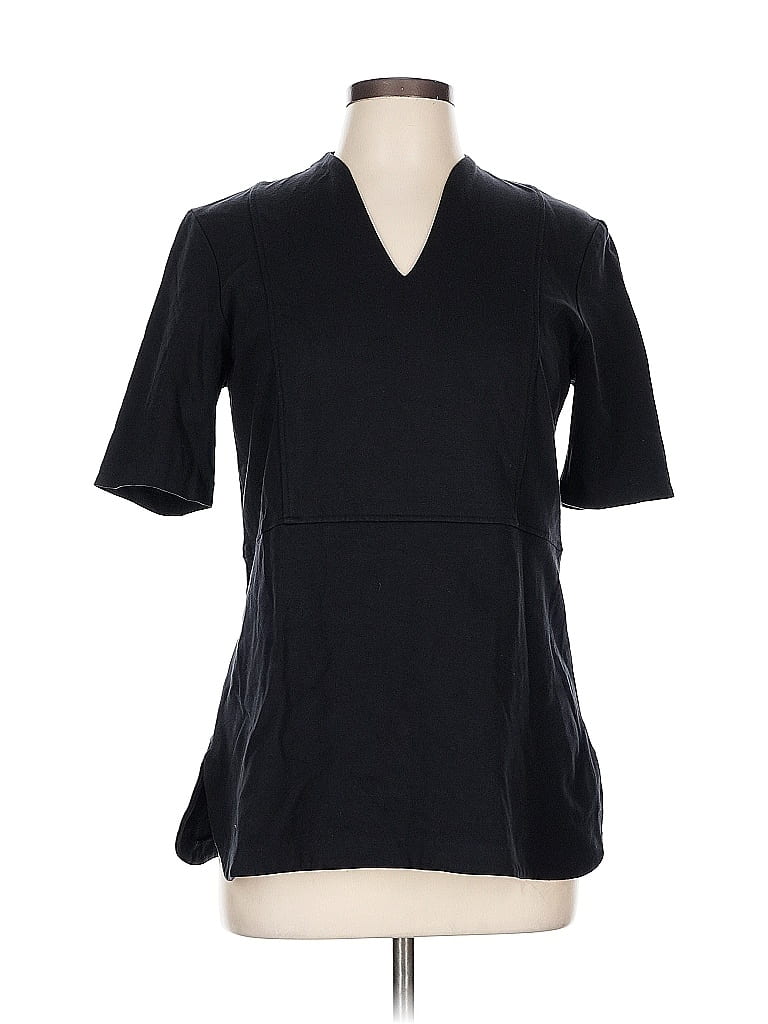 Pre-owned Lands' End Short Sleeve T-shirt In Black