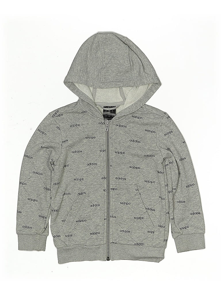 Click to view more detailed imagery on our partner's website Pre-owned Adidas Originals Kids' Zip Up Hoodie In Gray