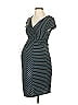 Motherhood Stripes Teal Casual Dress Size S - photo 1