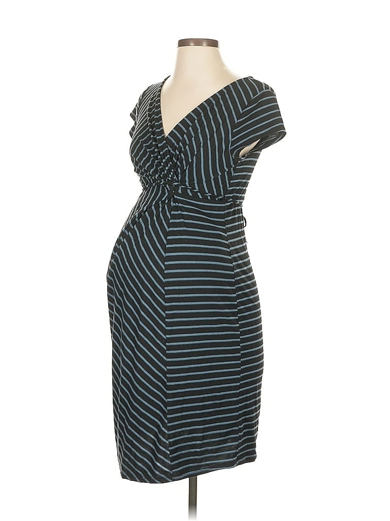 Motherhood Stripes Teal Casual Dress Size S - photo 1