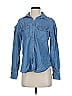 Grana 100% Lyocell Blue Long Sleeve Button-Down Shirt Size XS - photo 1