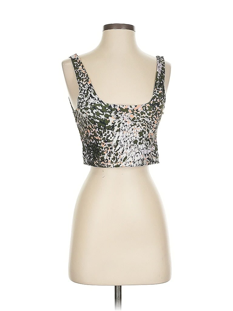 Click to view more detailed imagery on our partner's website Pre-owned Nanette Lepore Tank Top Silver Strapless Neckline Tops