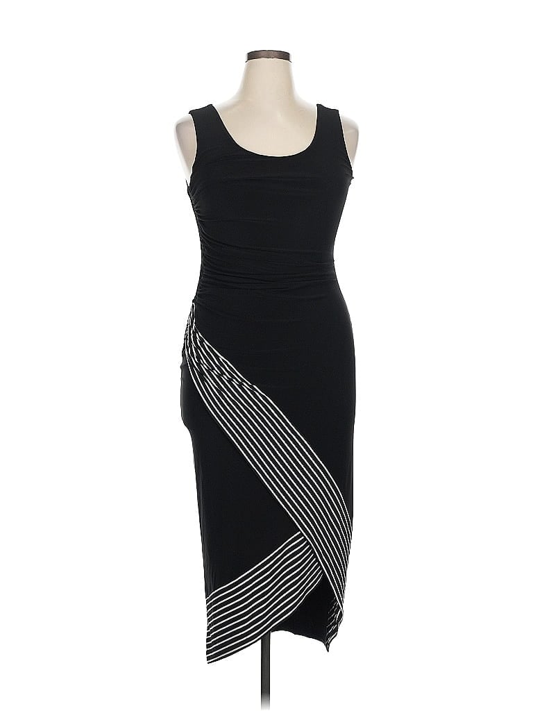 Joseph Ribkoff Graphic Black Cocktail Dress Size 14 - photo 1